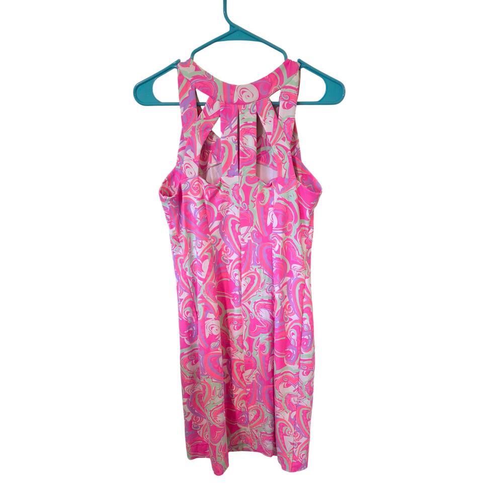 Lulu-B Womens Colorful Mini Dress Size XS Pink Resort Wear Vacation Summer - Picture 3 of 4
